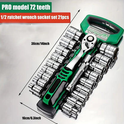 72-Piece Ratchet & Socket Set