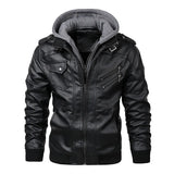 New Men's Leather Jackets Autumn Casual Motorcycle