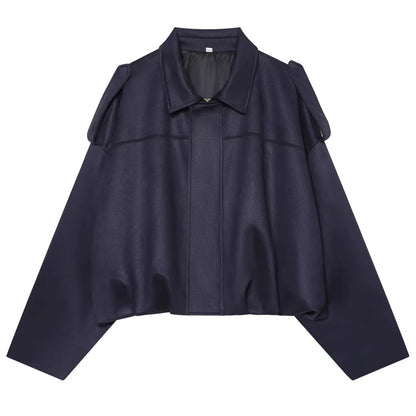 Women's Bomber Jacket Lapel Long Sleeve Zipper Suede