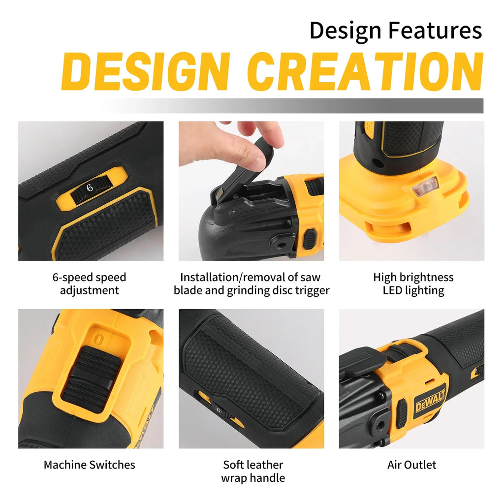 Brushless Oscillating Multi-Tool Rechargeable Quick Blade