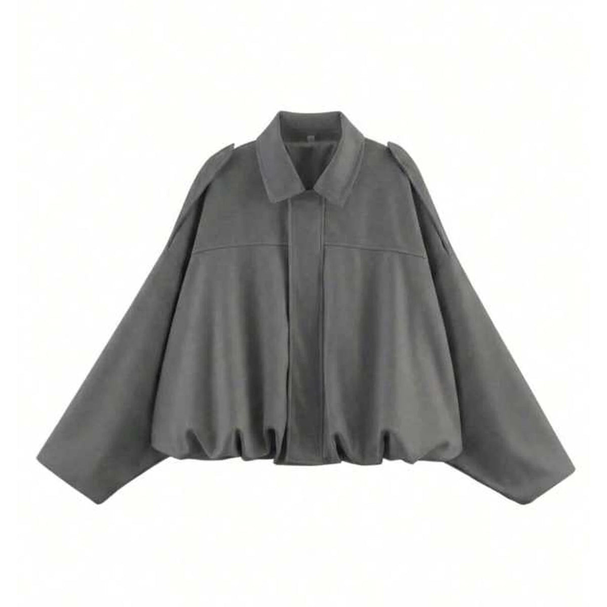 Women's Street Fashion Solid Loose Suede Texture Coats Causal