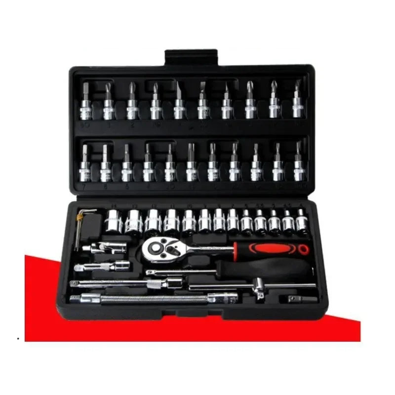 46-Piece Socket & Ratchet Wrench Set