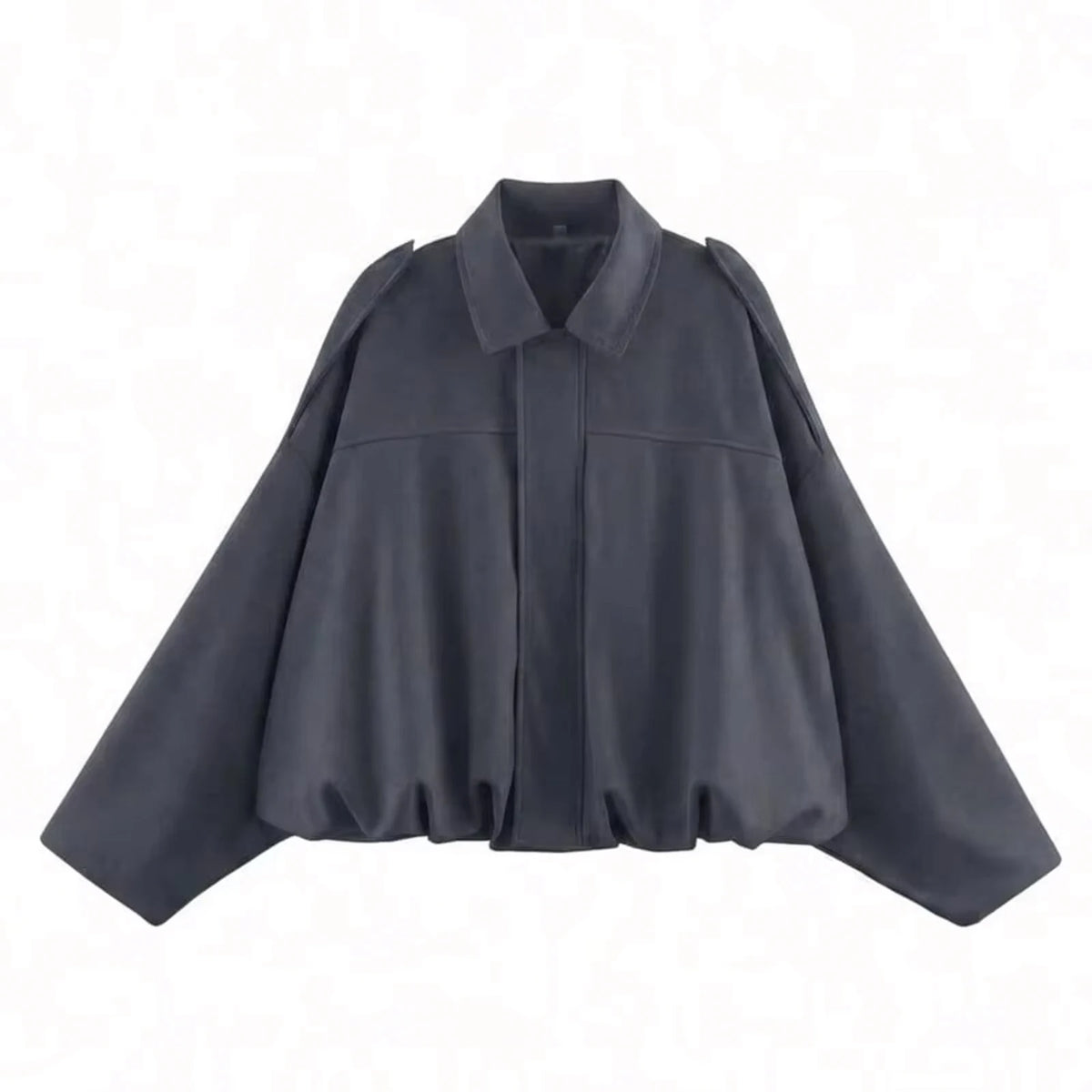 Women's Street Fashion Solid Loose Suede Texture Coats Causal